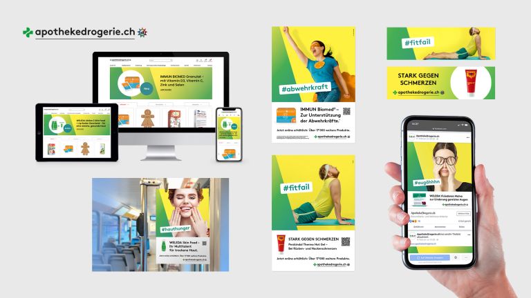 Dromenta: Integrierte Kampagne für apothekedrogerie.ch
