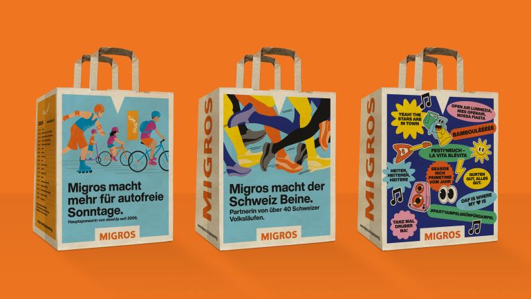 Migros: Tragtaschen-Design für verschiedene Events